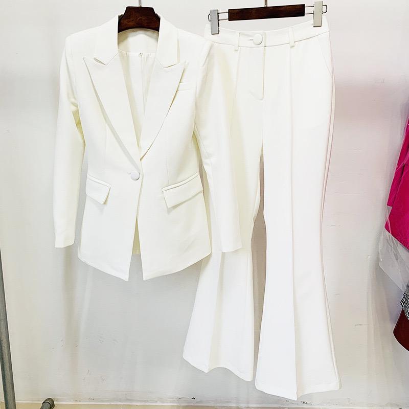 Contemporary Chic Suit / Statement White Ensemble